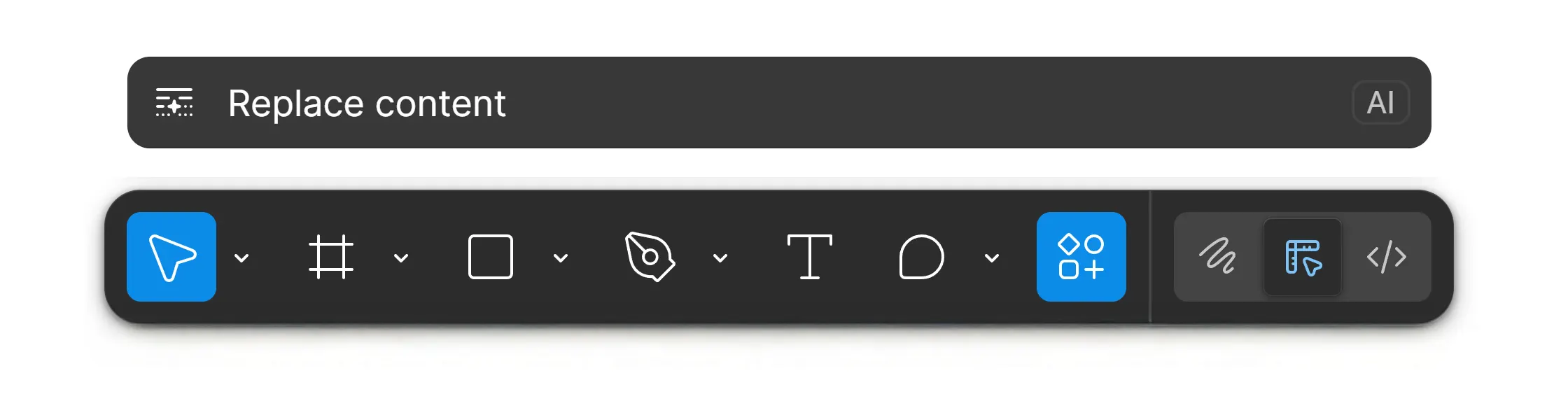 Figma AI text tools - Rewrite, shorten, translate, and replace content features for UX copy