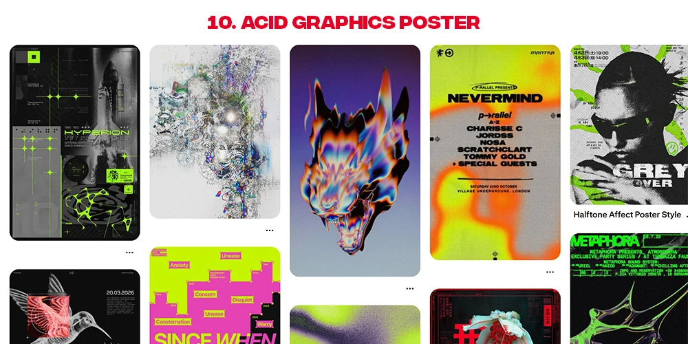 Acid Graphic Design Style Inspiration
