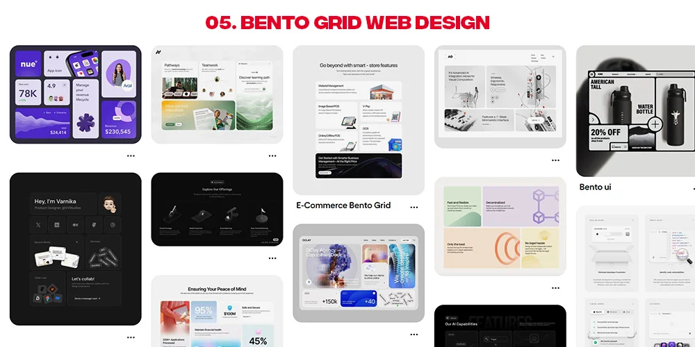 Bento Grid Layout Style Inspiration
