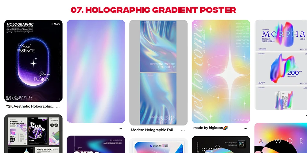 Holographic Gradient Style Inspiration