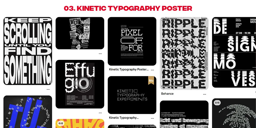 Kinetic Typography Style Inspiration