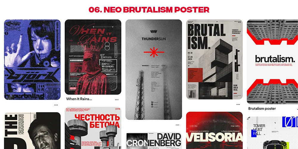 Neo-Brutalism Poster Style Inspiration