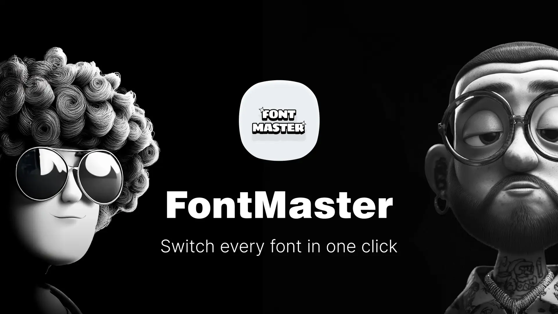 Font Master plugin showing bulk font replacement and typography tools