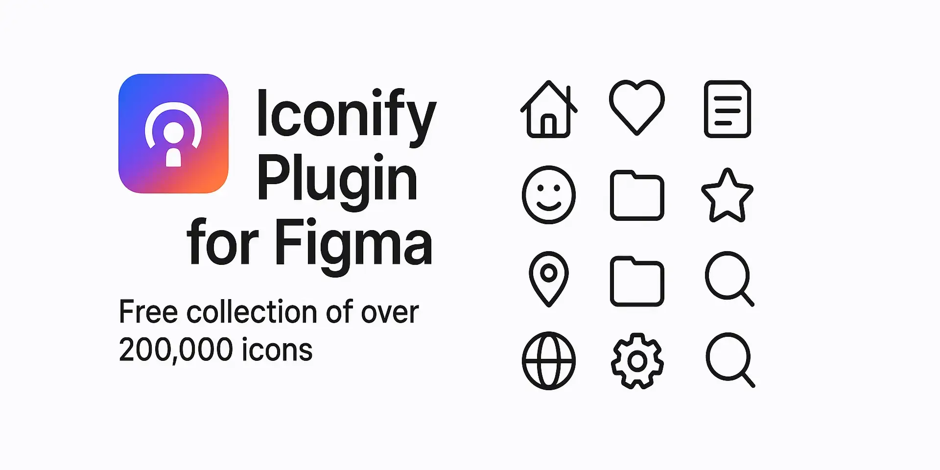 Iconify plugin displaying extensive icon library with multiple icon sets