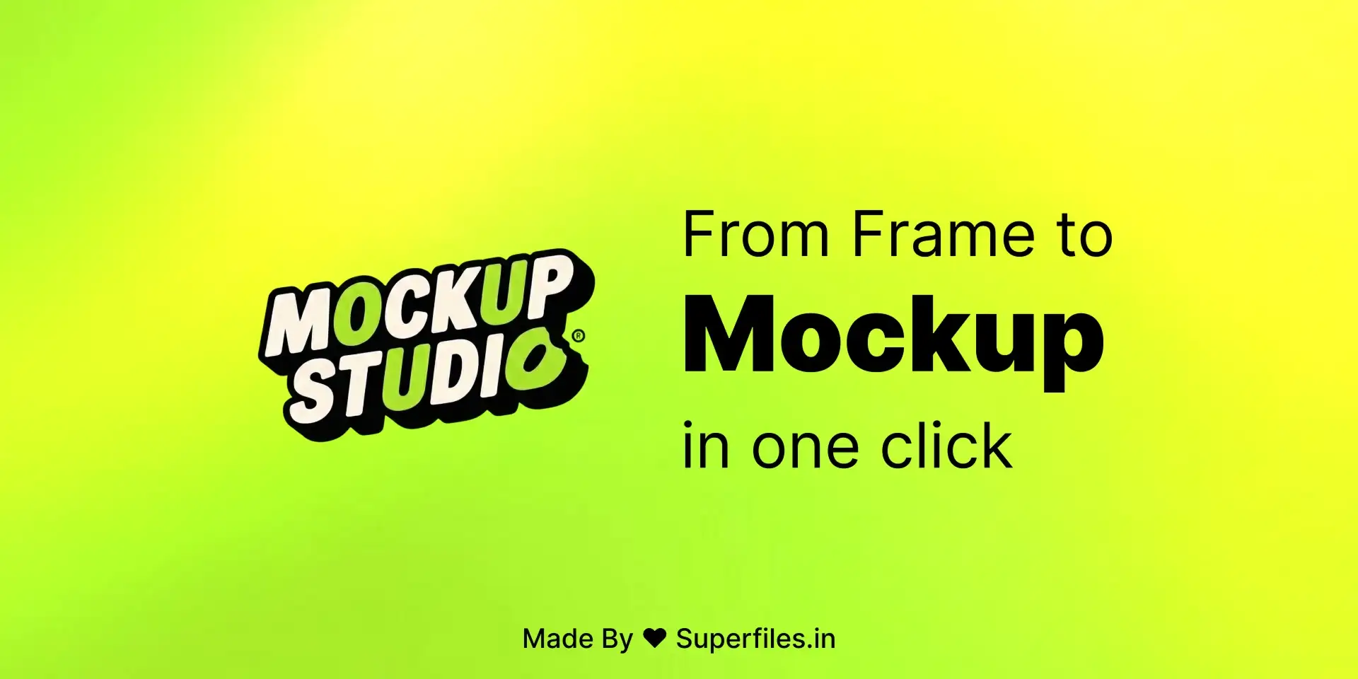 Mockup Studio plugin showing device mockup generation and presentation tools