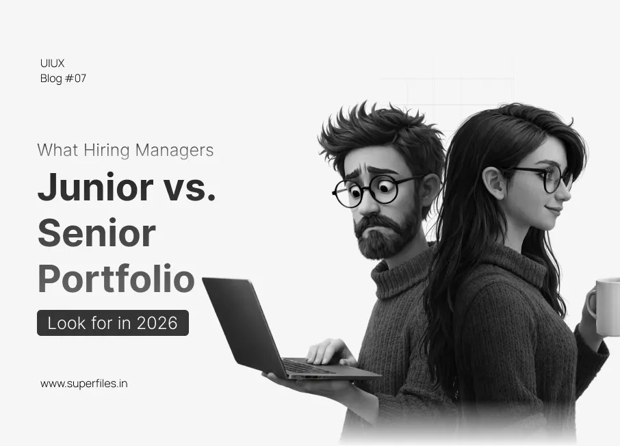 Junior vs Senior UX portfolio comparison guide for hiring managers
