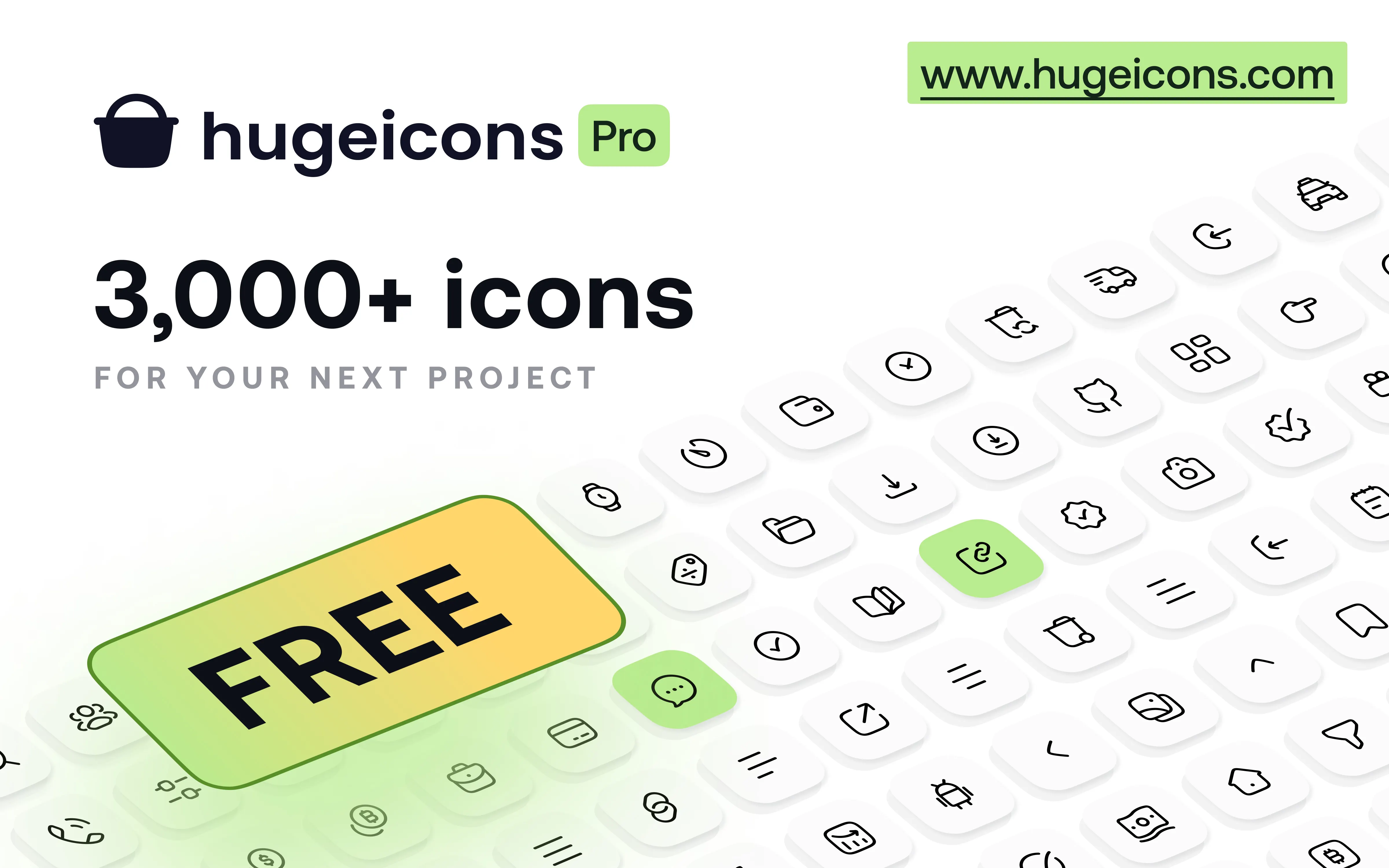 Hugeicons massive library with multiple styles