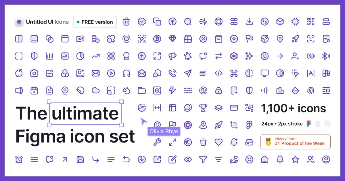 Untitled UI Icons with clean balanced design